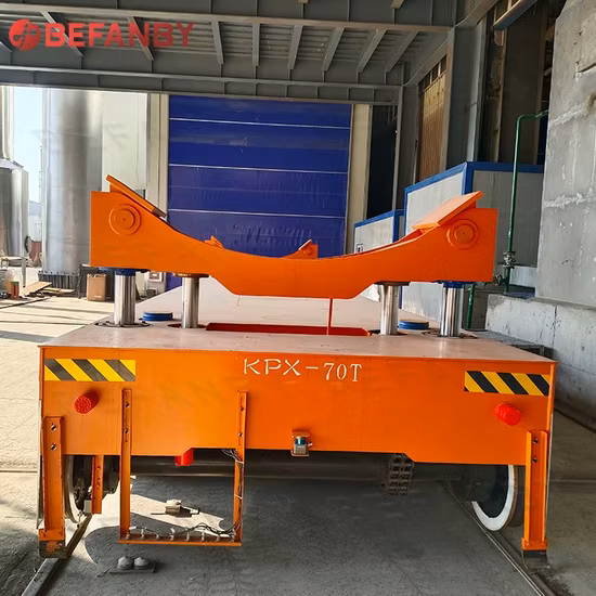 Produttori di carrelli di trasferimento piatti con rotaia elettrica per la movimentazione di materiali in bobine di acciaio industriali motorizzati